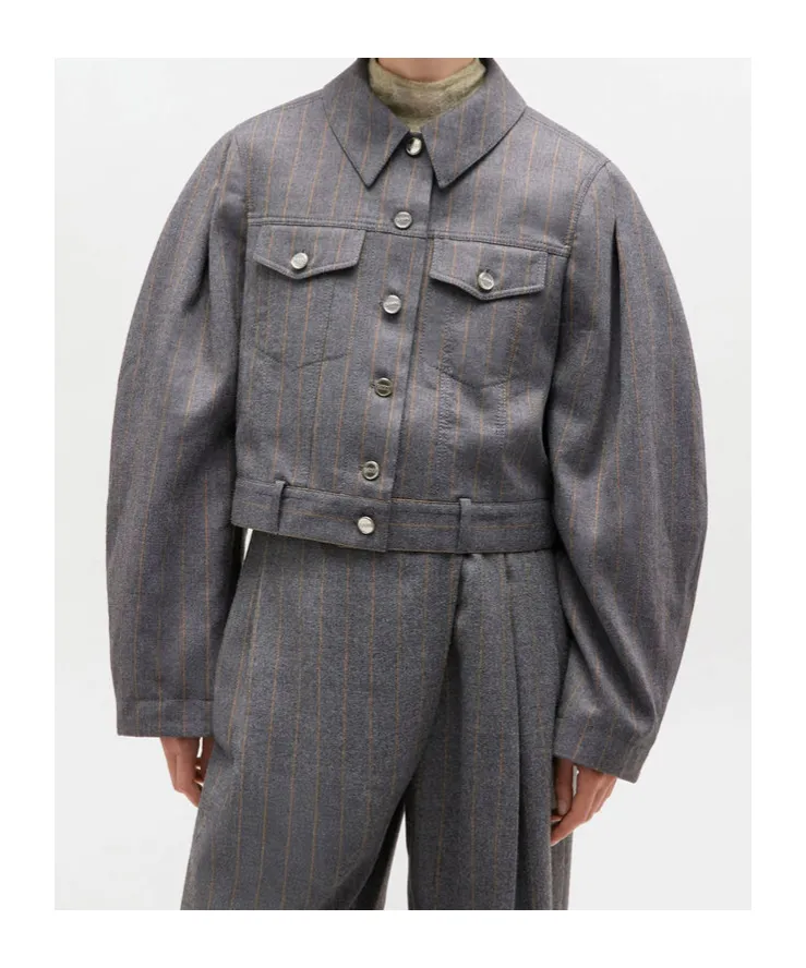 Pinstripe Pattern Jacket