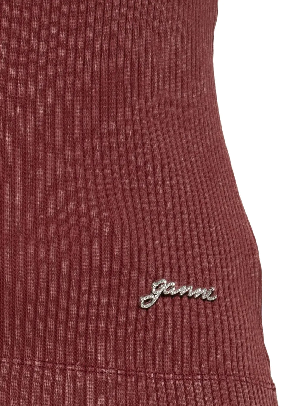 Ribbed Scoop-Neck Tank Top