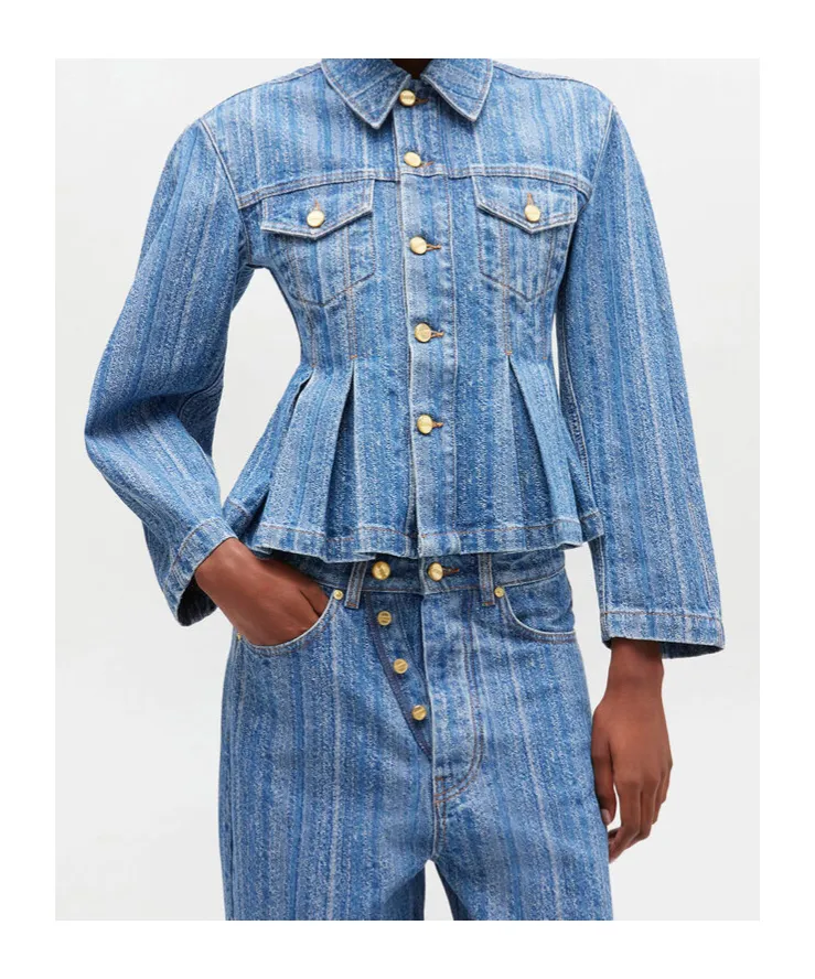 Flared Denim Jacket