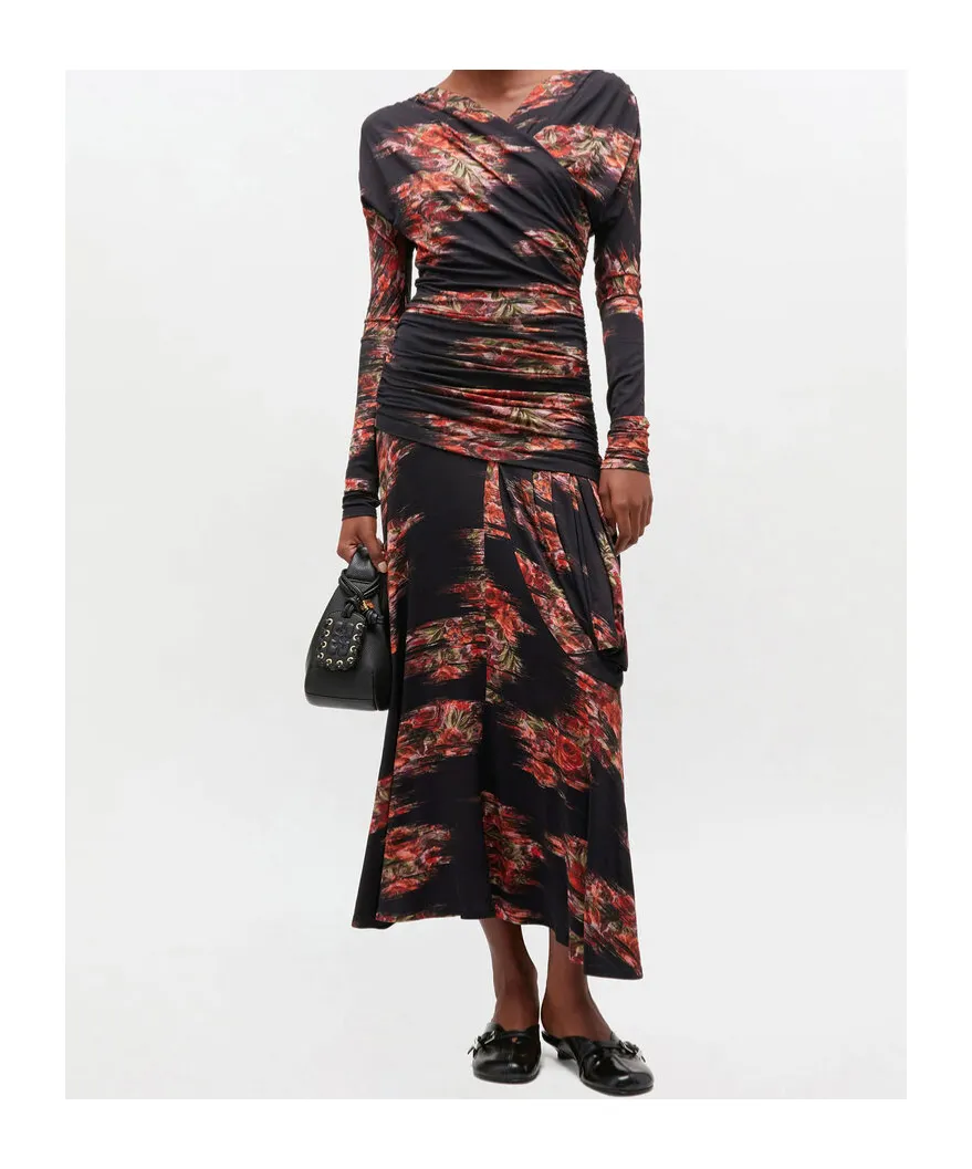 Floral Ruched Dress