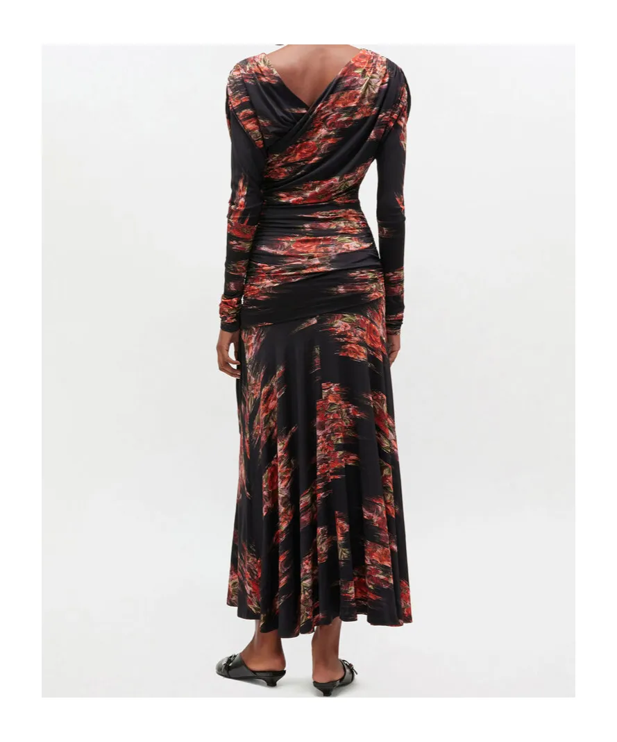 Floral Ruched Dress