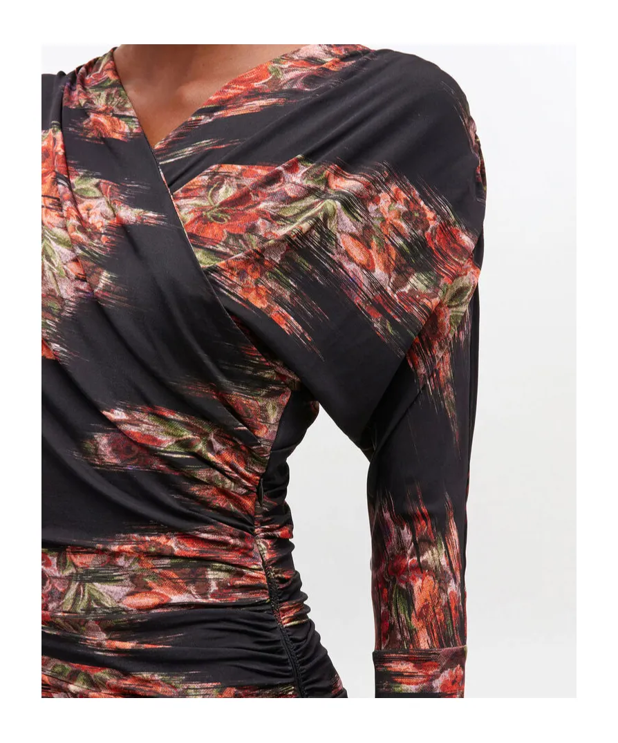 Floral Ruched Dress