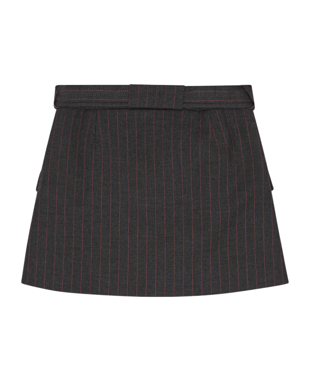 Pinstriped Mini Skirt