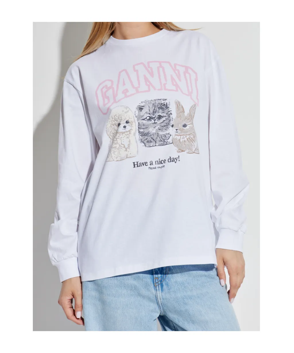Animal Print Long Sleeve T-Shirt