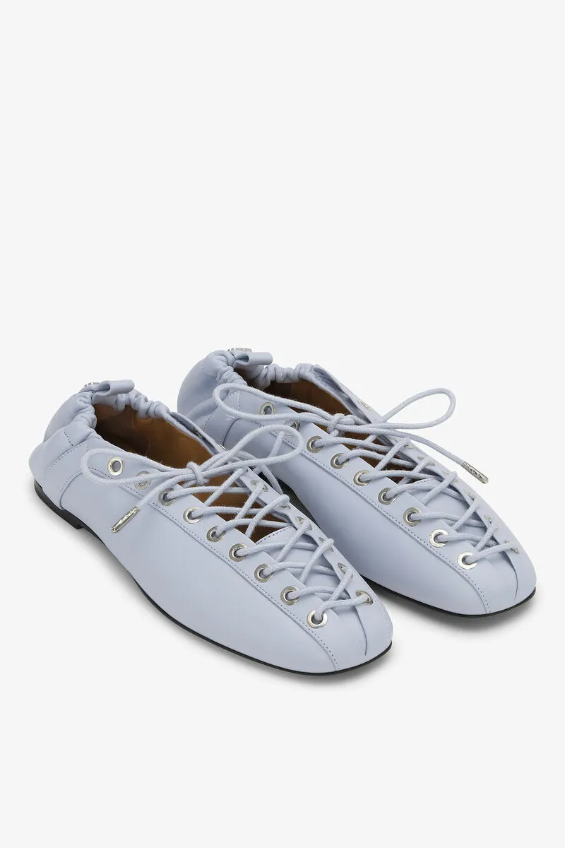 Lace-Up Ballerinas