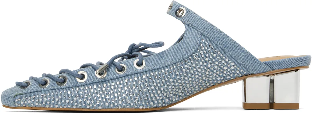35Mm Lace-Up Mules