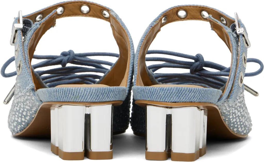 35Mm Lace-Up Mules