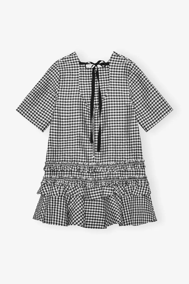 Checked Mini Dress