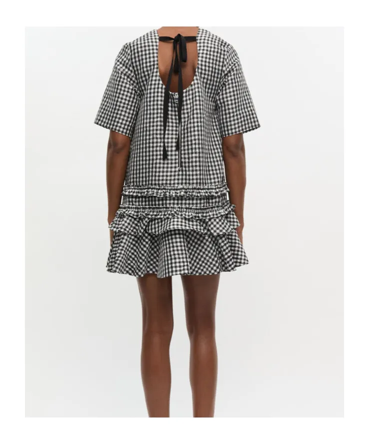 Checked Mini Dress