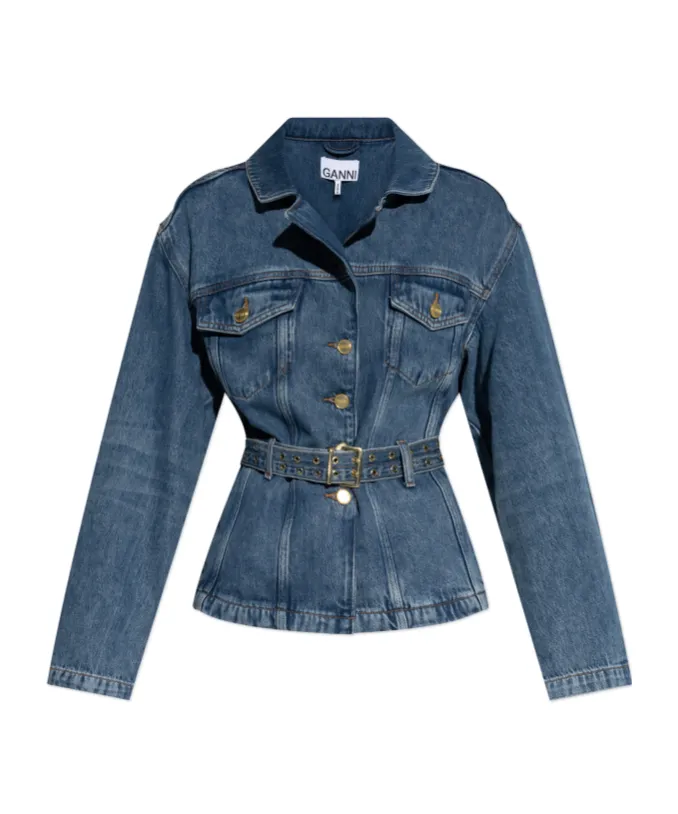 Belted Denim Jacket