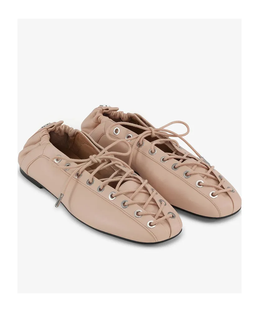 Lace-Up Ballerinas