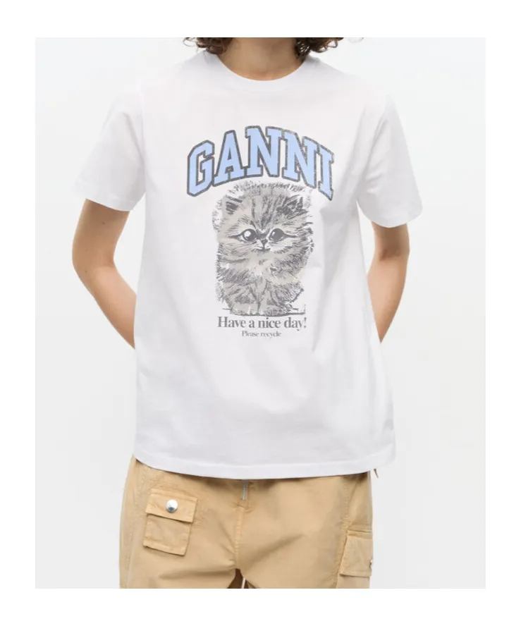 Kitty Printed Crewneck T-Shirt