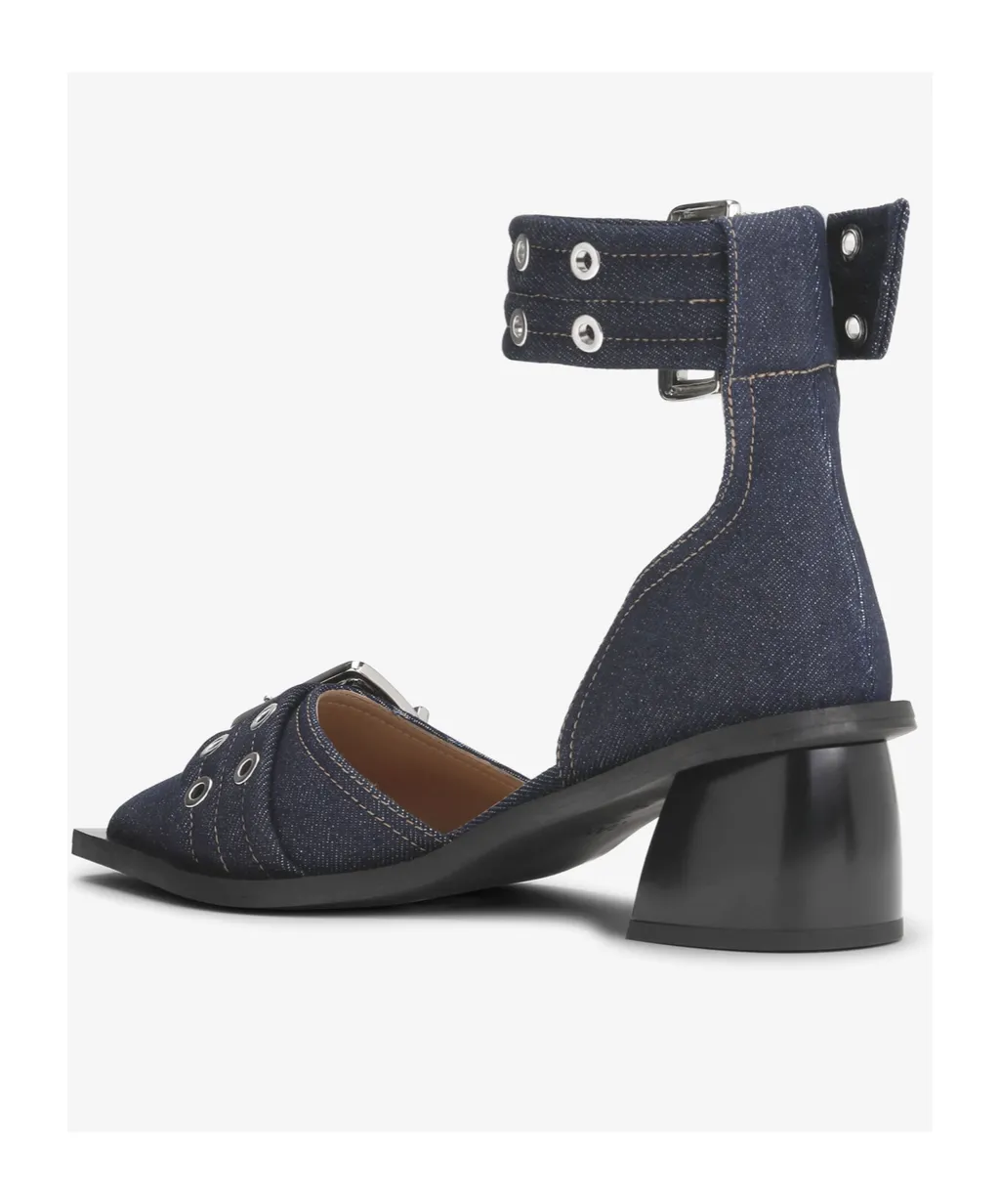 Feminine Buckle Open Cut Pumps