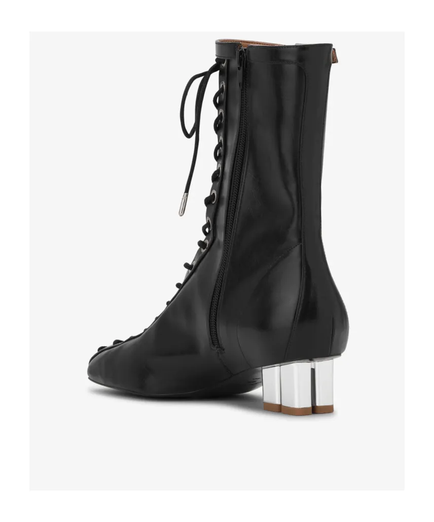 Oleatex Eyelets Lace-Up Ankle Boot
