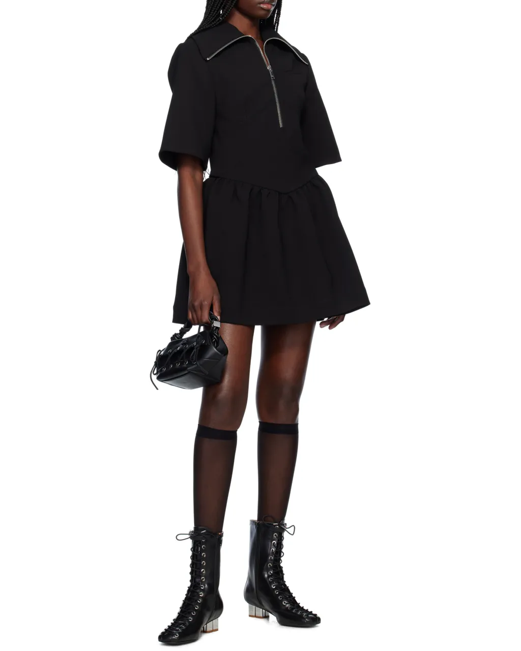 Oleatex Eyelets Lace-Up Ankle Boot
