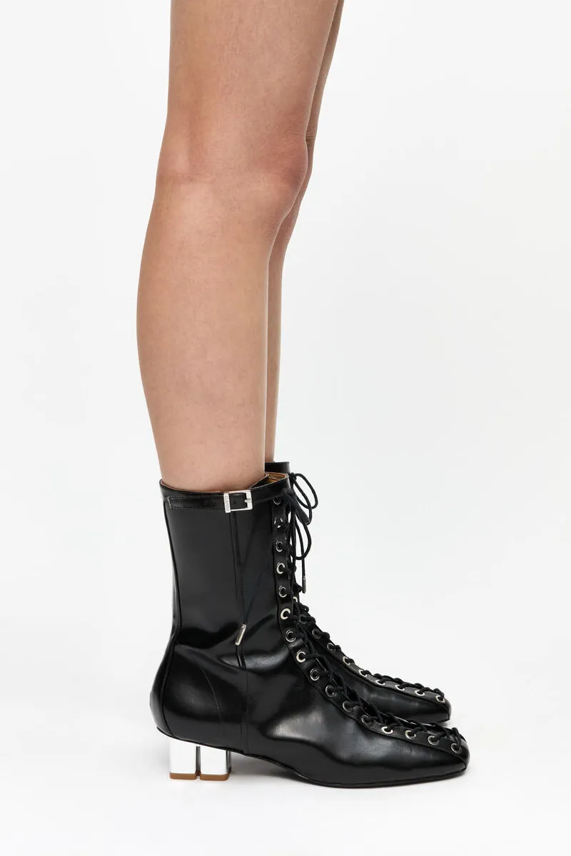 Oleatex Eyelets Lace-Up Ankle Boot