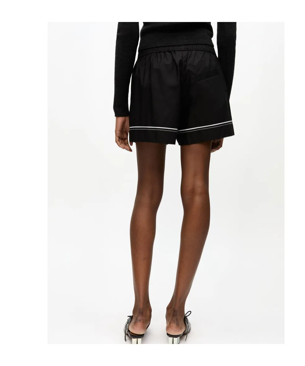 Logo Patch Poplin Shorts