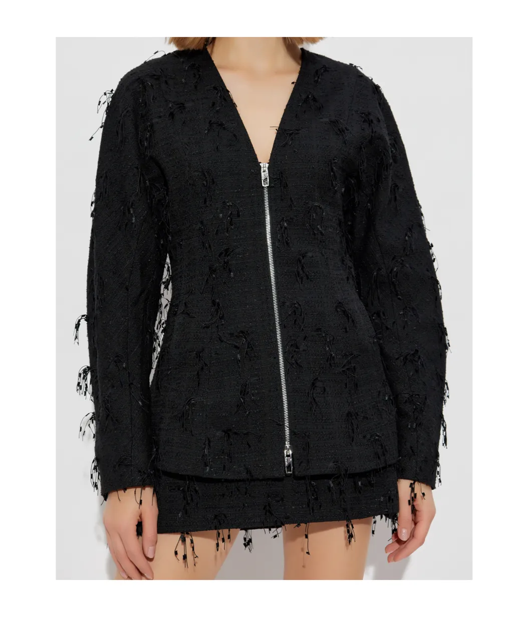 Blazer With Decorative Trim