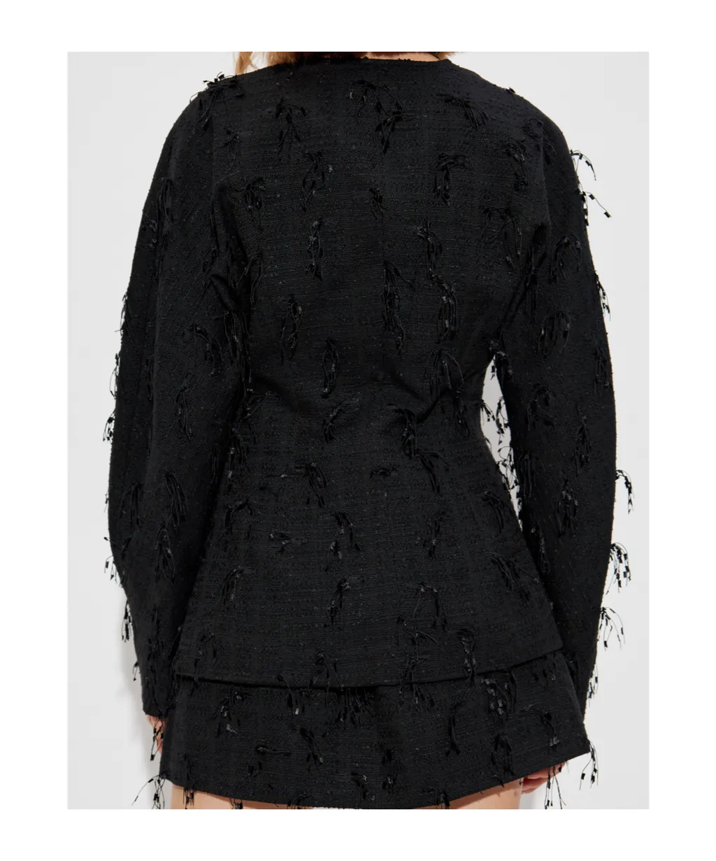 Blazer With Decorative Trim