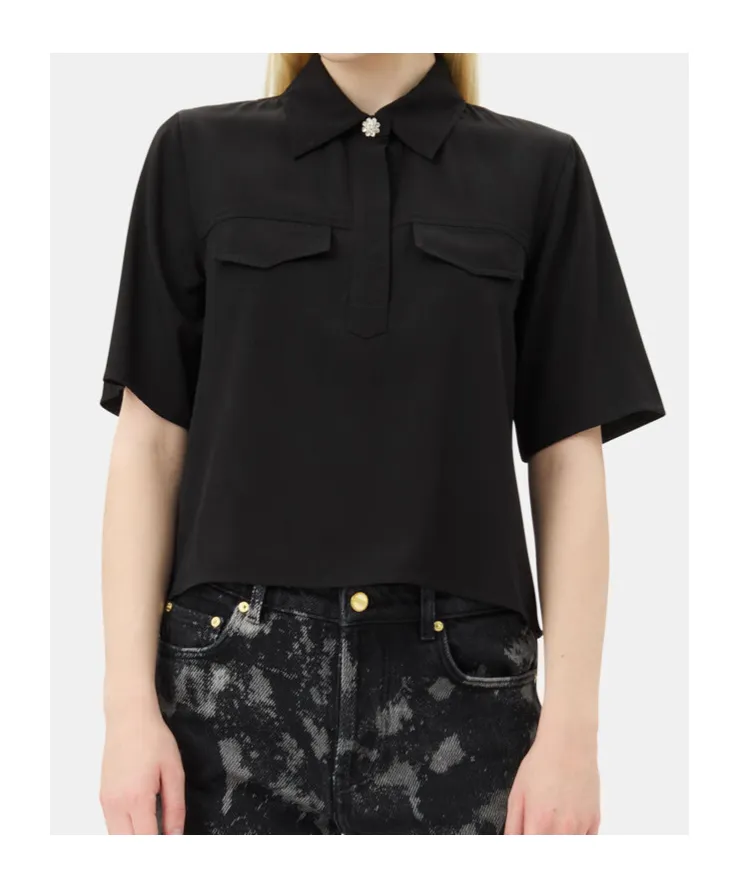 Top With Decorative Button