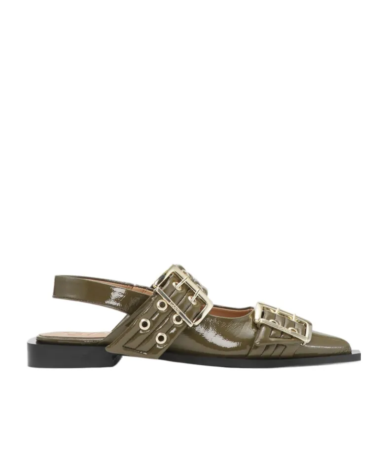 Feminine Buckle Ballerinas