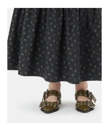 Feminine Buckle Ballerinas