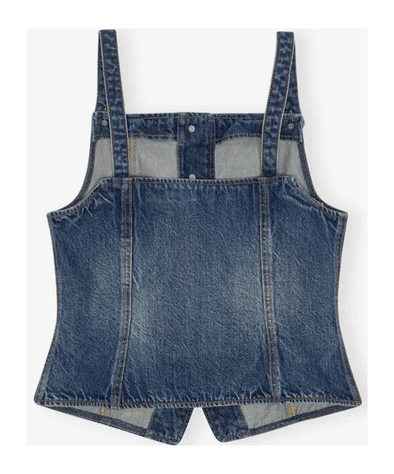 Heavy Washed Denim Top