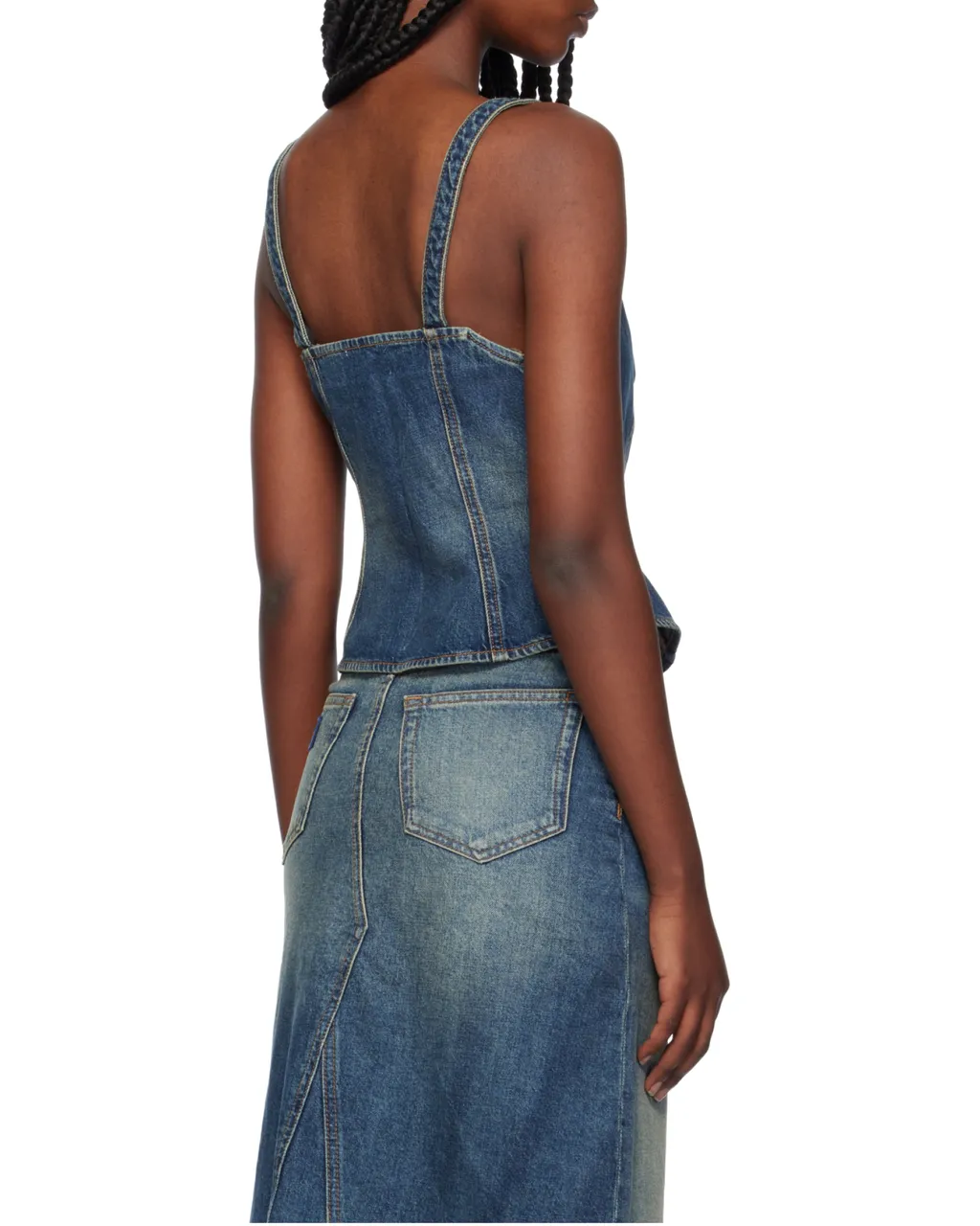Heavy Washed Denim Top