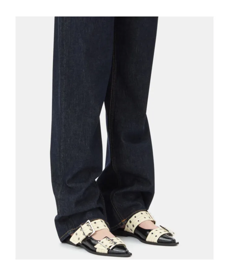Feminine Buckle Ballerinas