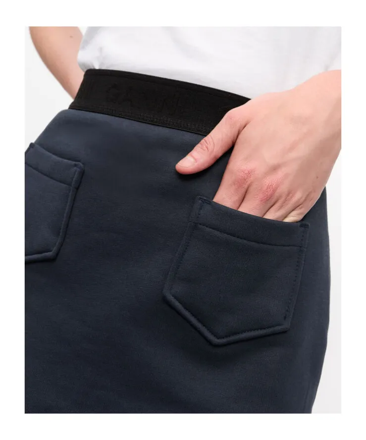 Elastic Waistband Mini Skirt