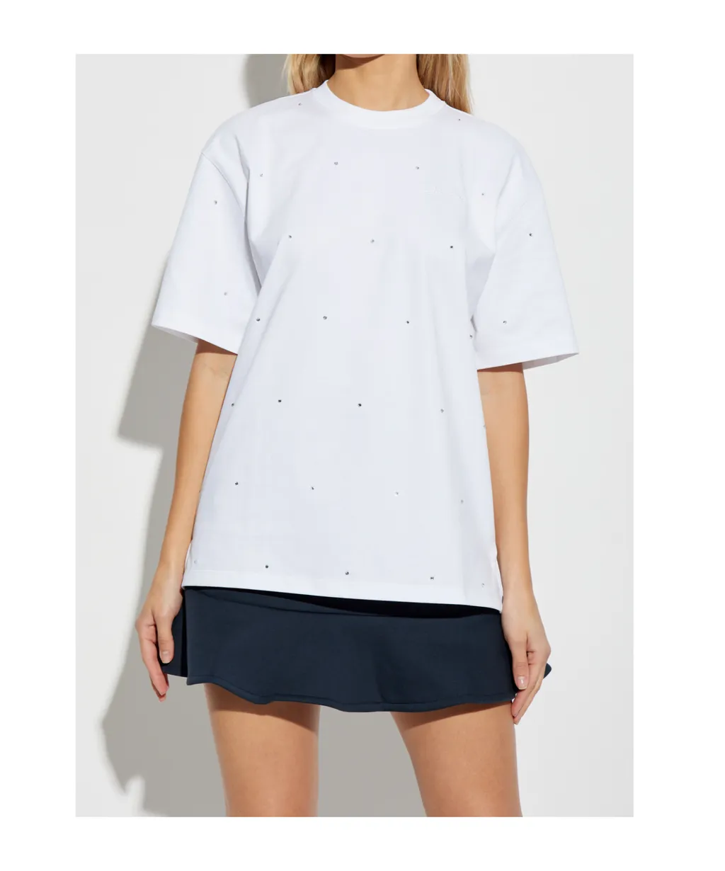 T-Shirt With Shimmering Appliques