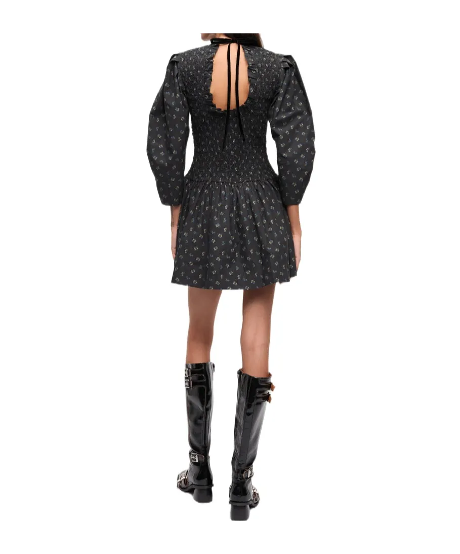 Floral Printed Ruffled Mini Dress