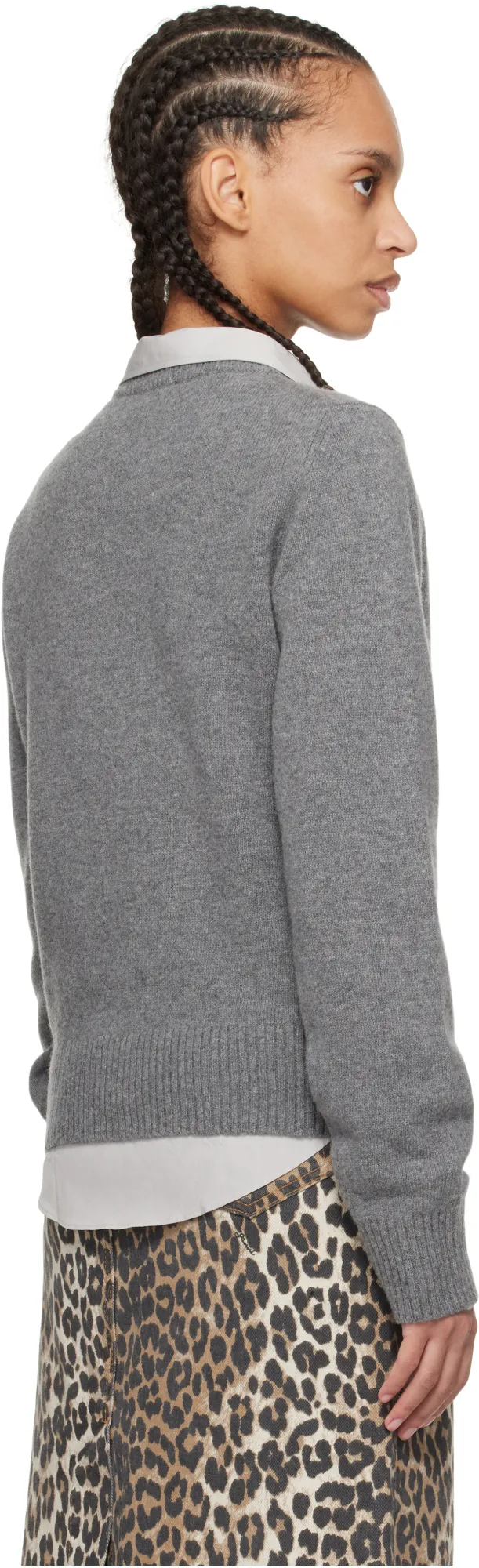 Crewneck Intarsia-Knit Jumper