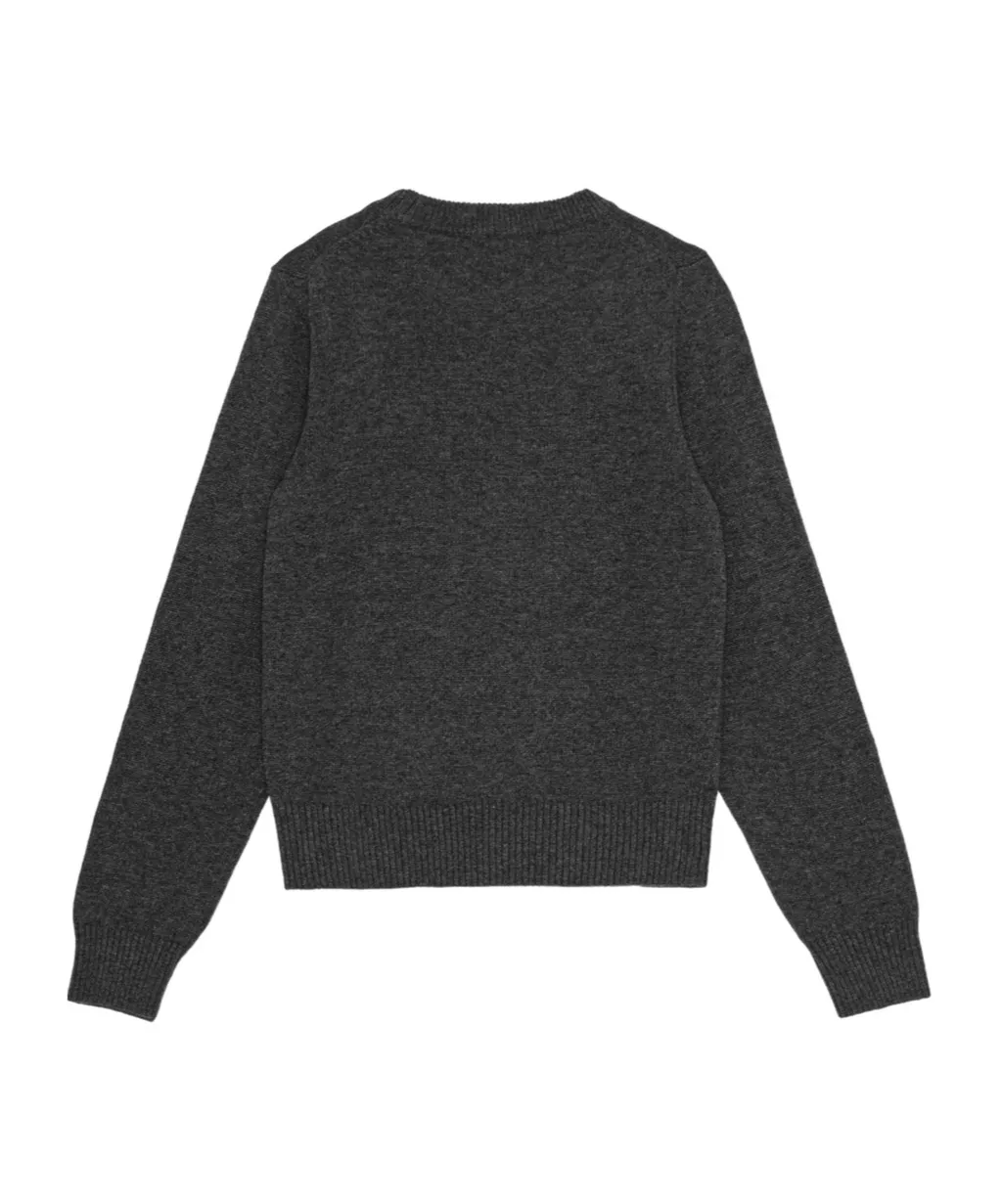 Sweater With Colorful Bear Motif