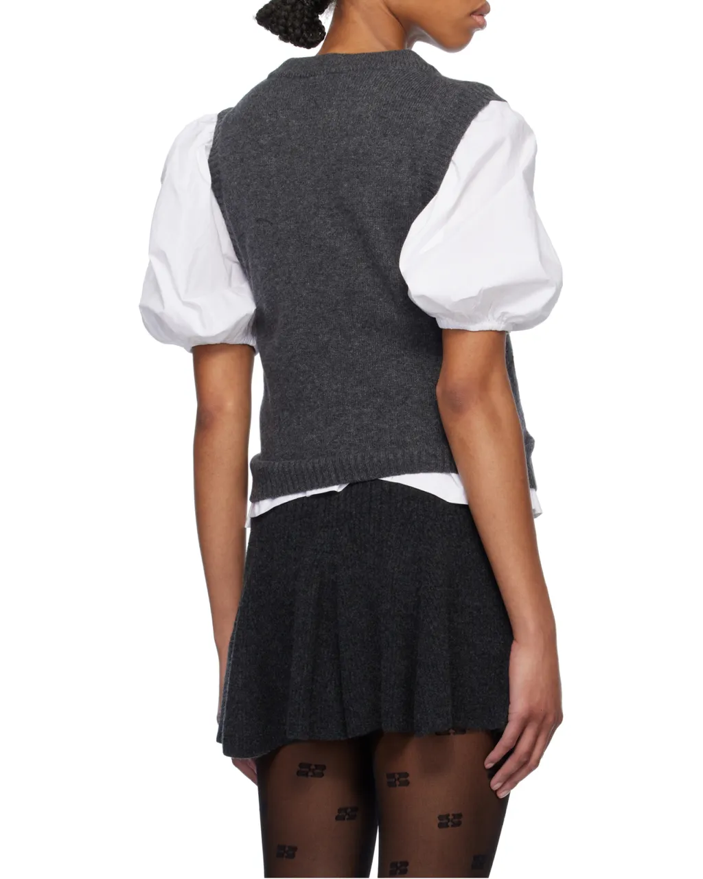 Logo Intarsia-Knit Vest