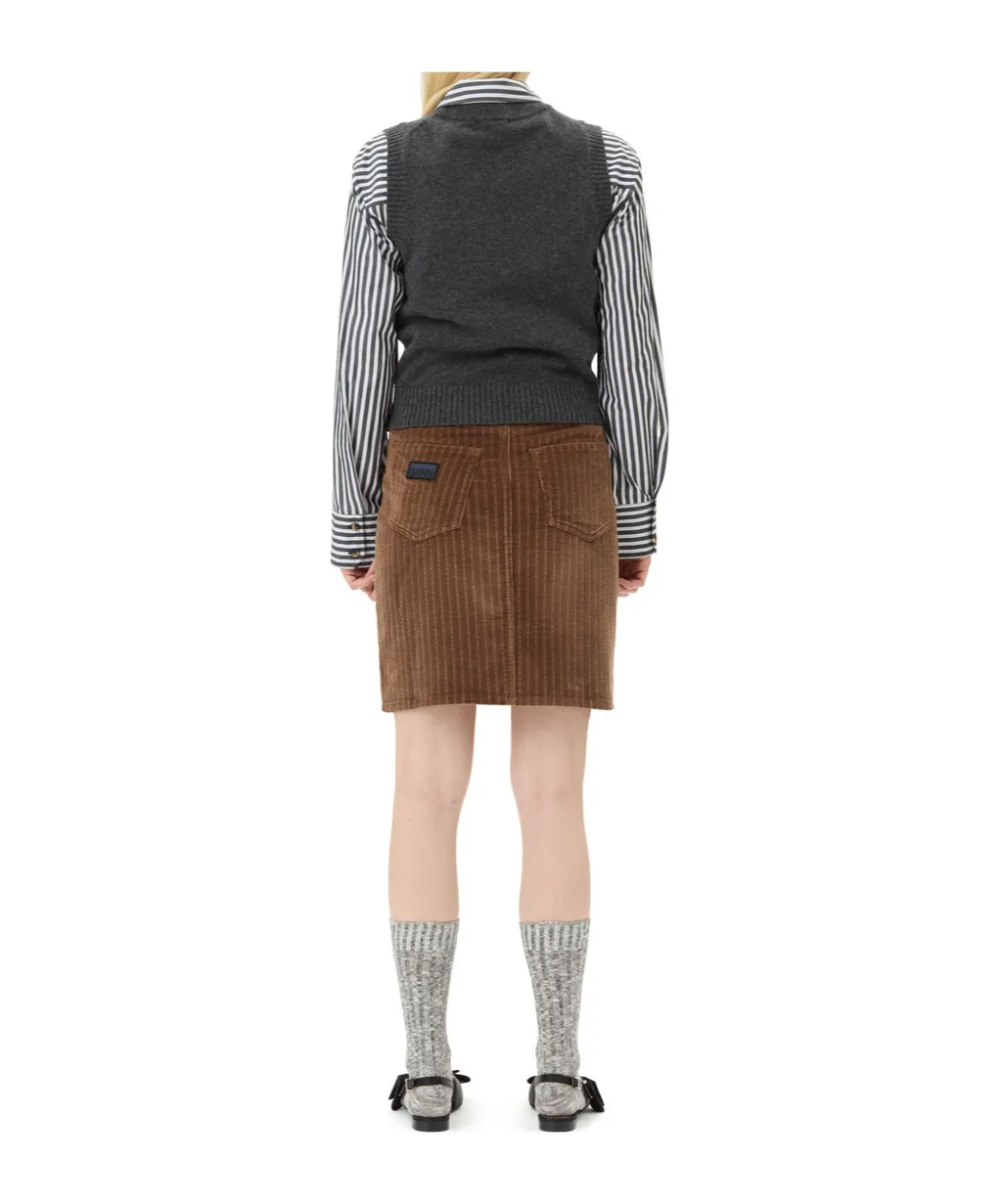 Logo Intarsia-Knit Vest