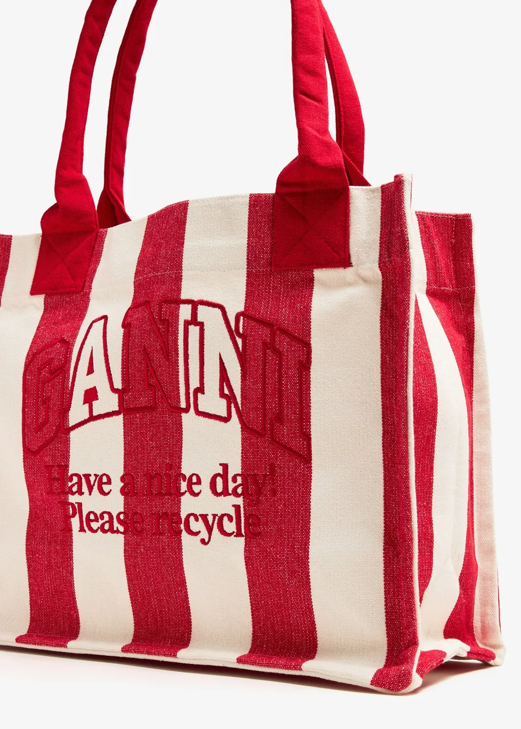 Red Striped Easy Shopper Large