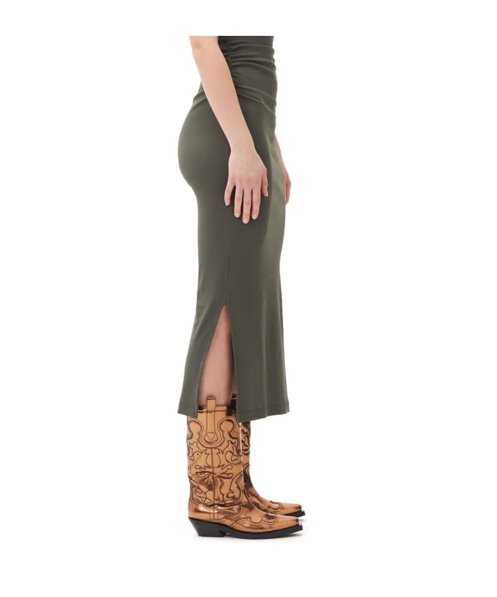 Cubsan Heel Metallic-Effect Western Boots