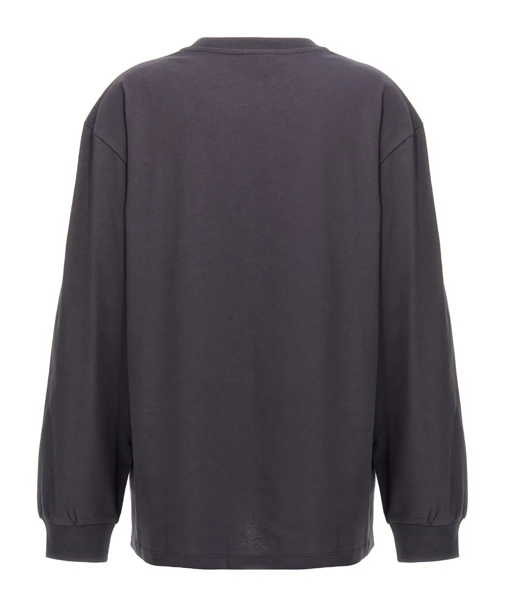Rose Printed Long-Sleeved Sweatshirt