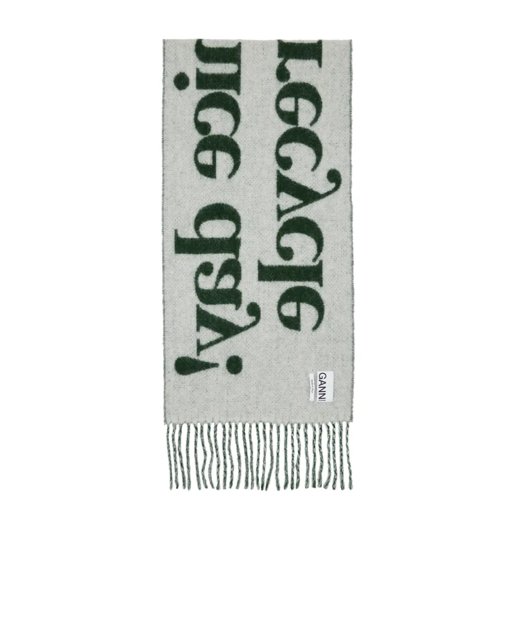 Wool Scarf With Logo