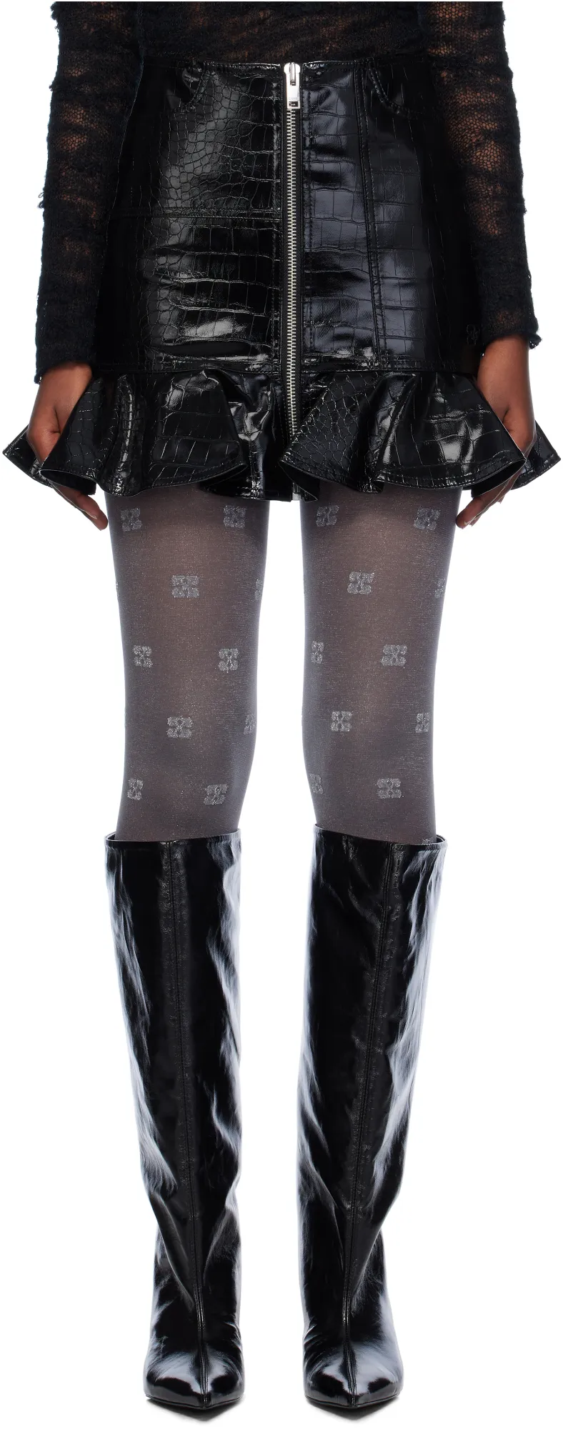 Future Leather Mini Skirt