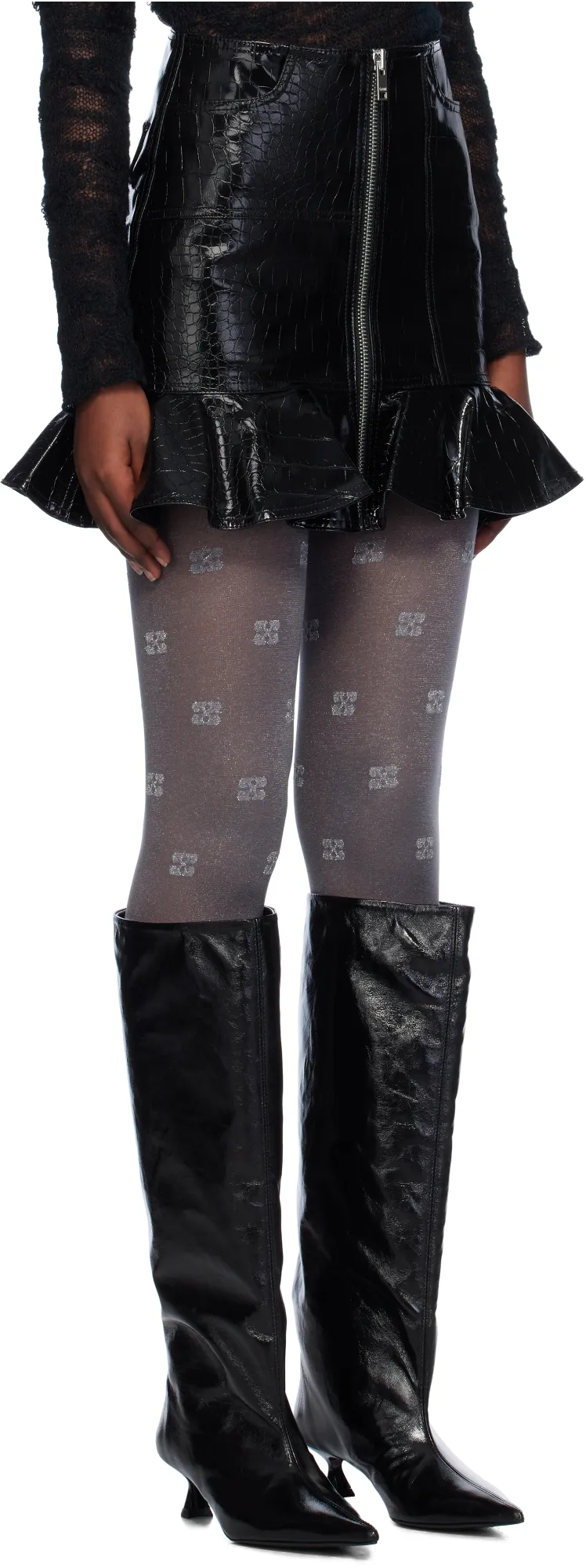 Future Leather Mini Skirt