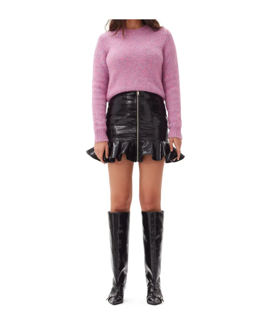 Future Leather Mini Skirt