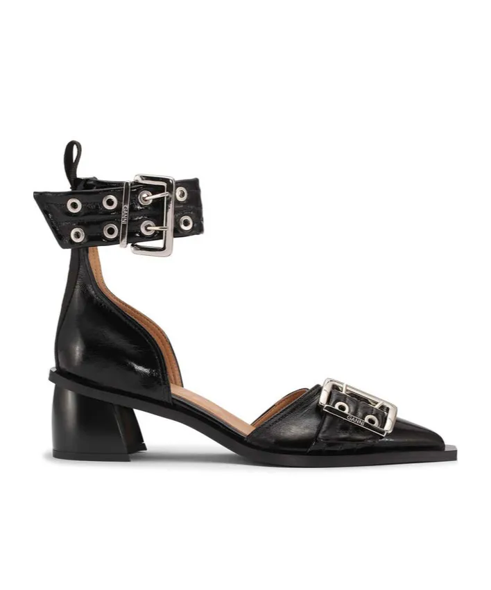 Buckled Open Cut Pumps