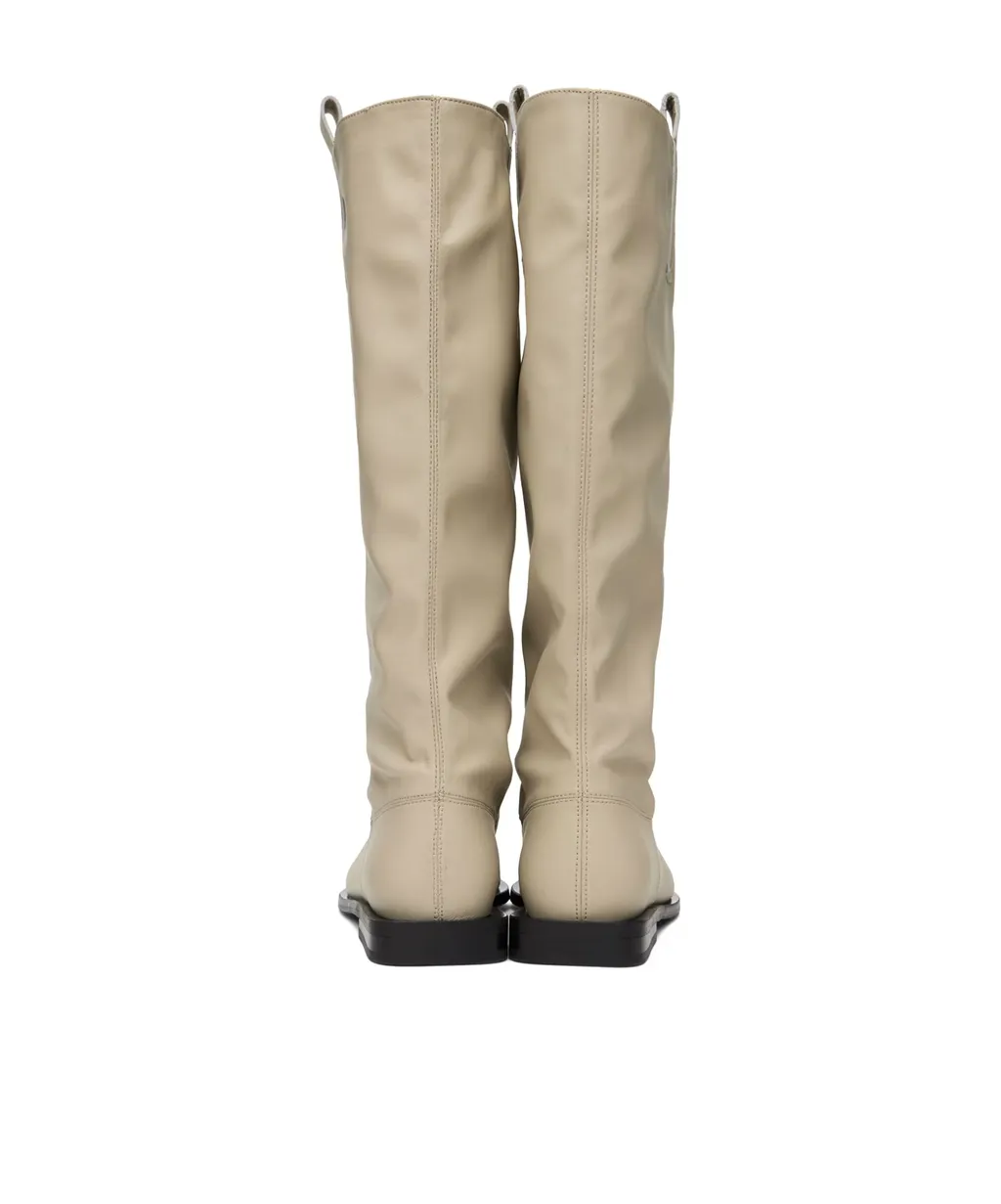 Pointed Toe Slouchy Knee-High Boots