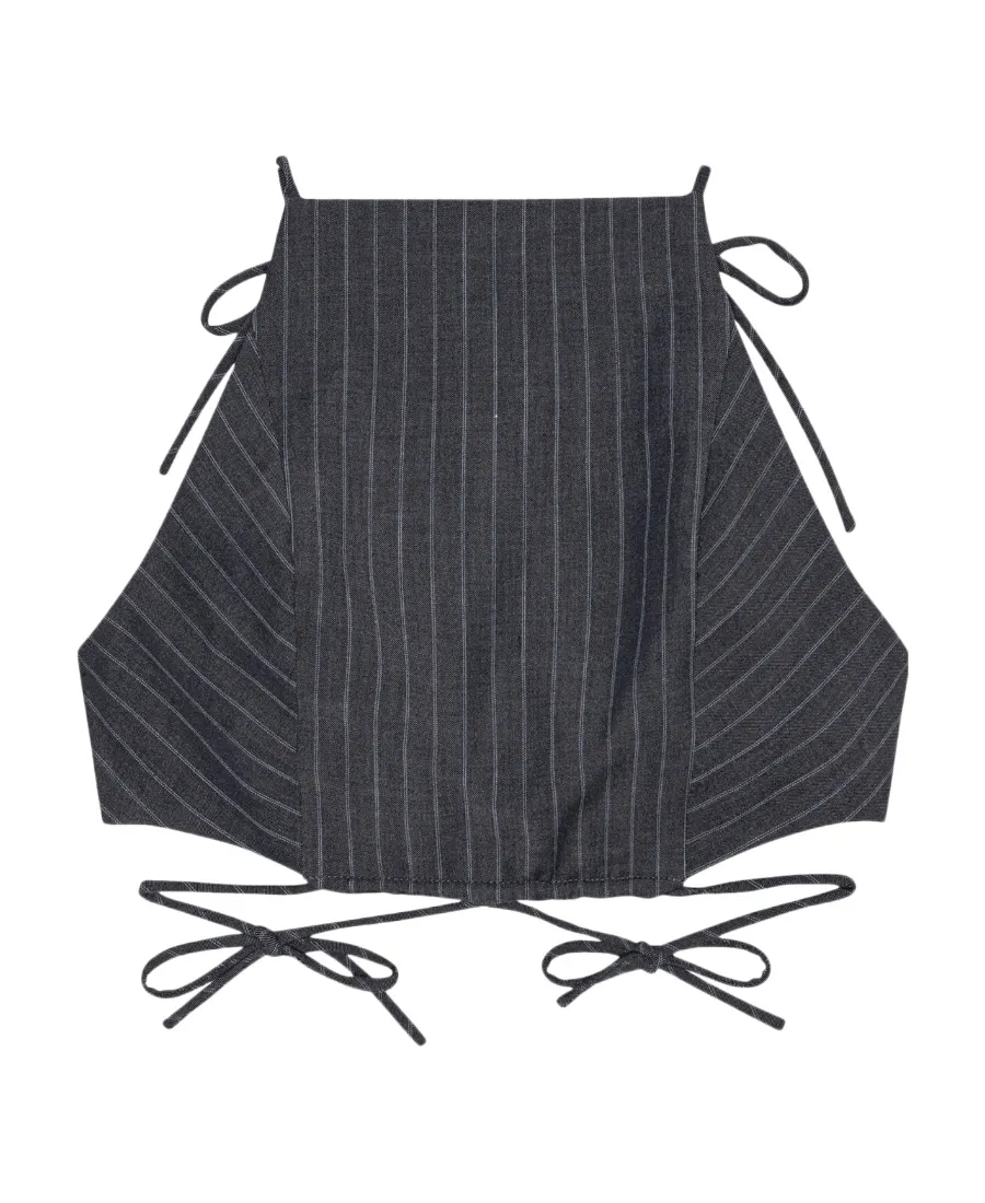 Pinstriped Crop Top