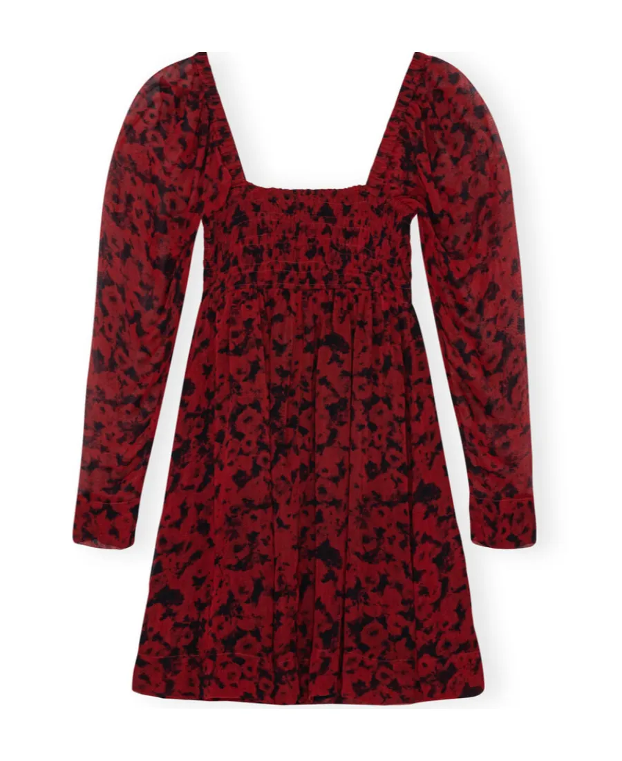 Printed Georgette Mini Dress