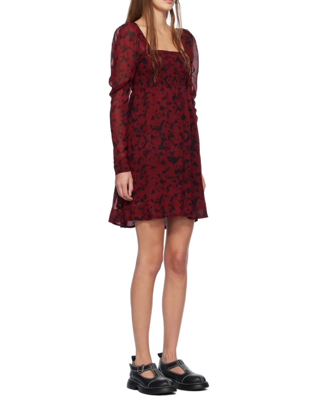 Printed Georgette Mini Dress