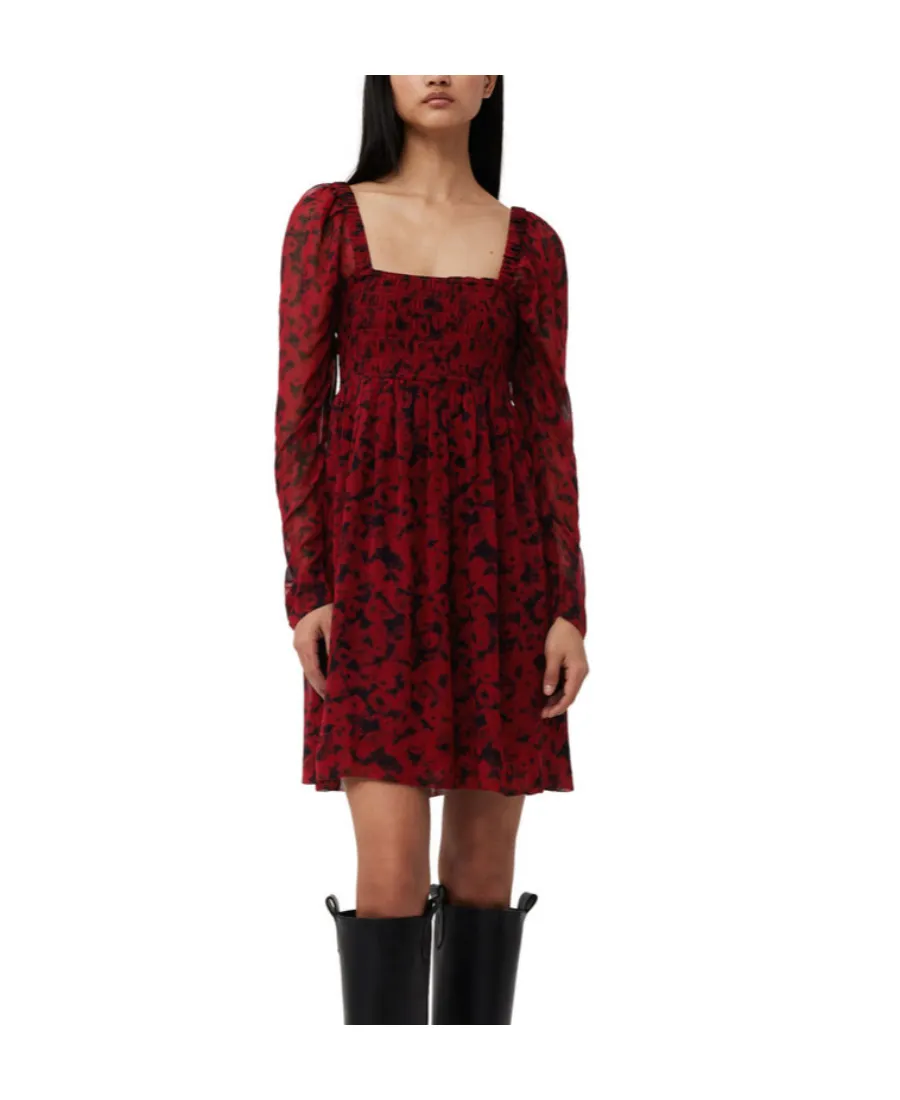 Printed Georgette Mini Dress
