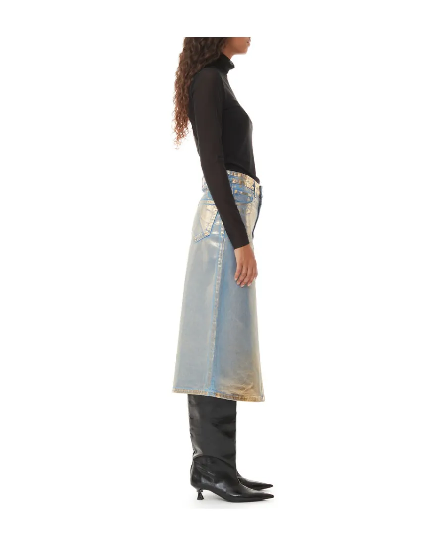 Denim Midi Skirt